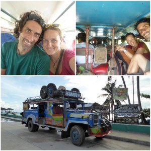 1883. jeepney camino de Port Barton 